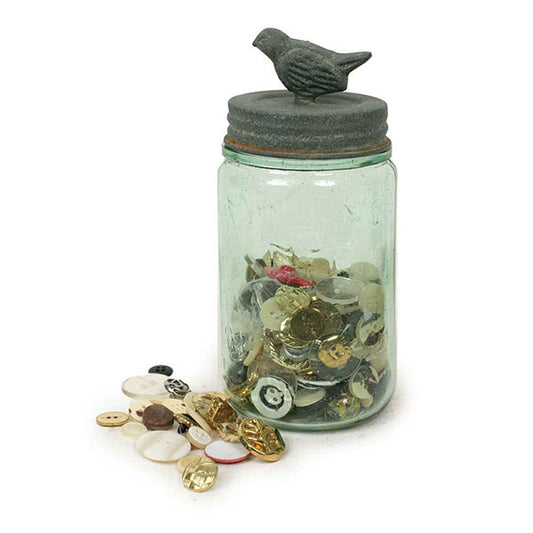 Barn Roof Songbird Mason Jar