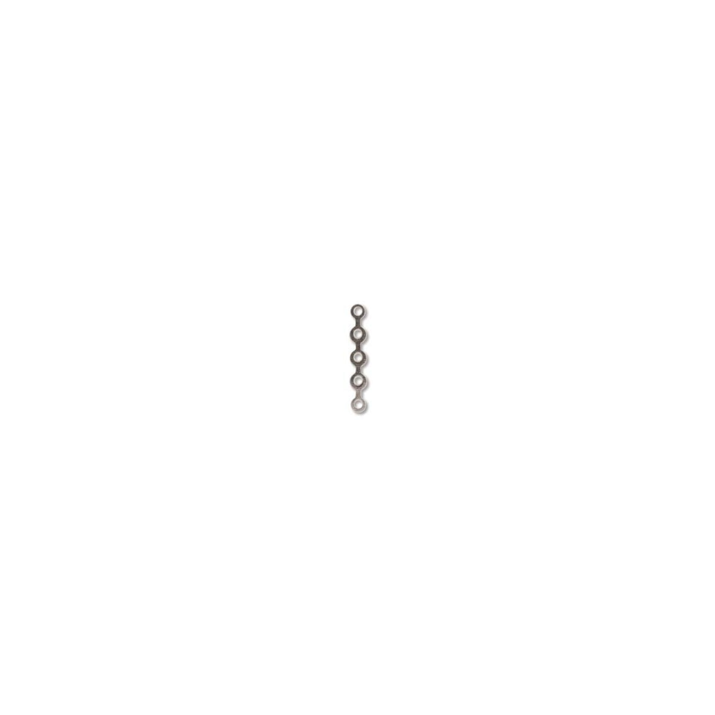 5 Hole Silver Wavy Spacer