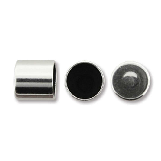 Antique Silver End Cap 6x6mm