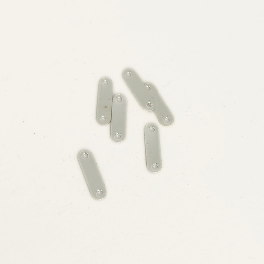 Silver 2 Hole Separator Bar 11x3mm