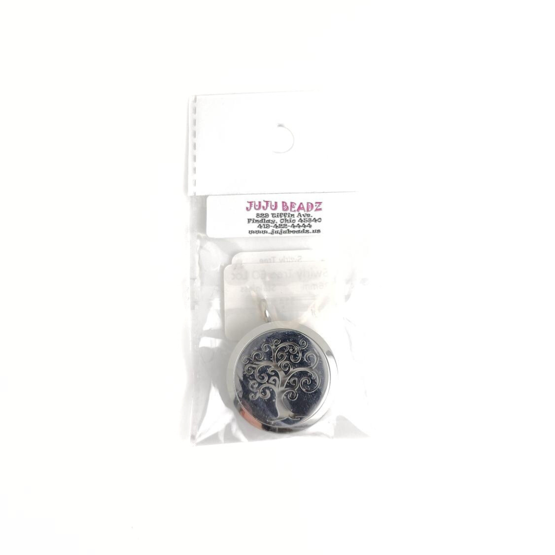 Swirly Tree Essential Oil Locket 36mm