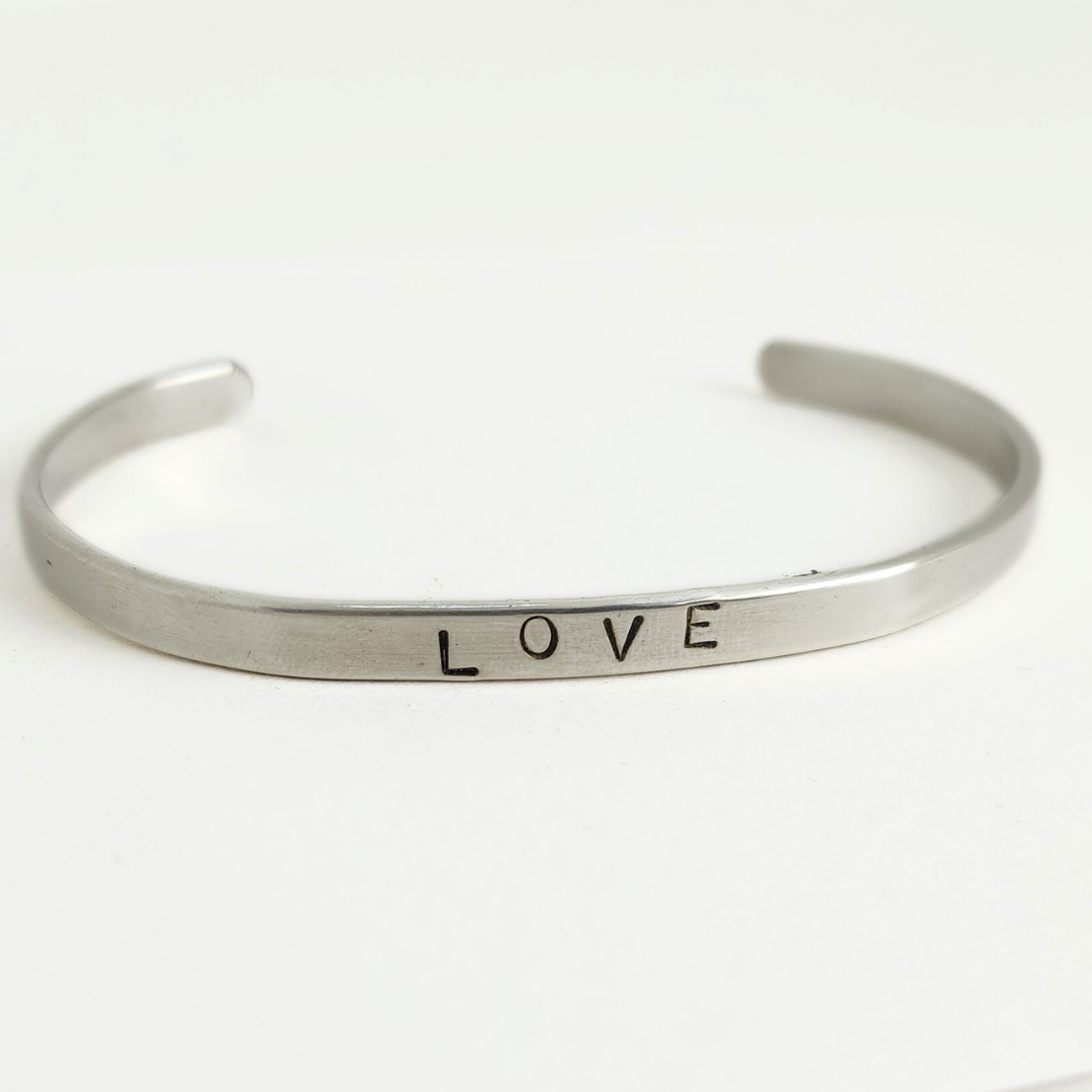 Stamped Sterling Silver Bracelet
