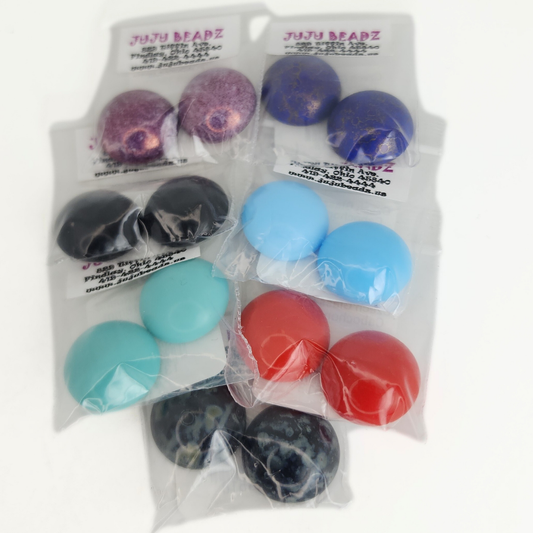 Czech Glass Round Cabochon 18mm