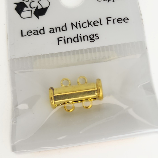 2 Strand Magnetic Tube Clasp 15x10x7mm