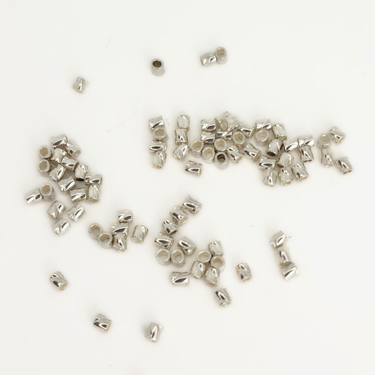 Silver Twisted Crimp 2x2mm