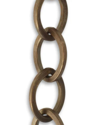 Flat Oval Brass Chain 11.3mm