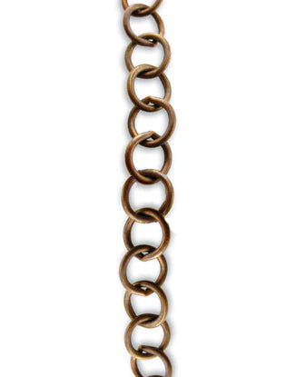 Brass Round Link Chain 10mm
