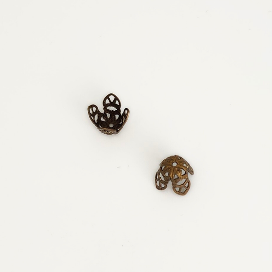 Square Filigree Bead Cap 12mm