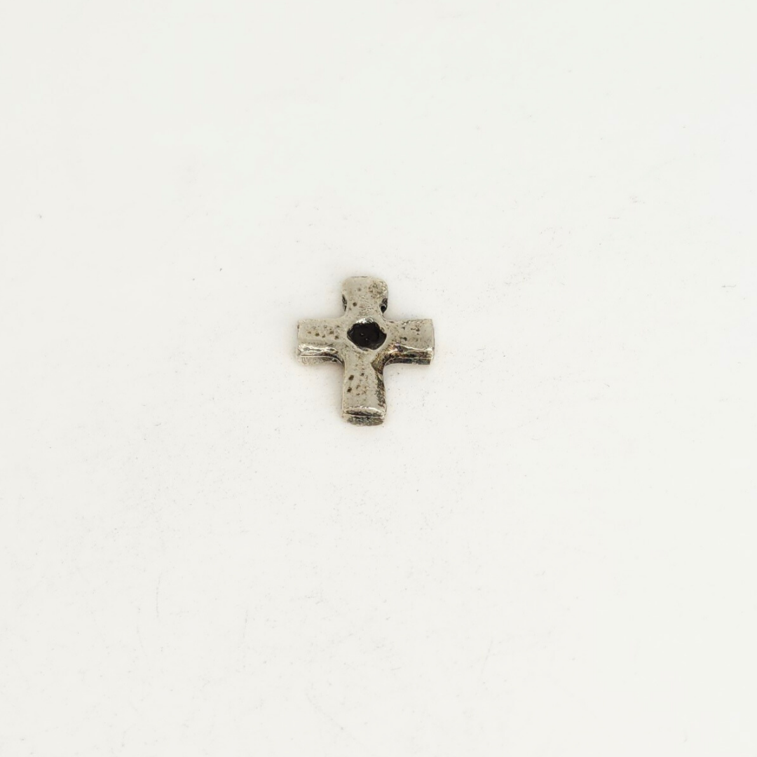 Antique Silver Cross Charm 14x17mm