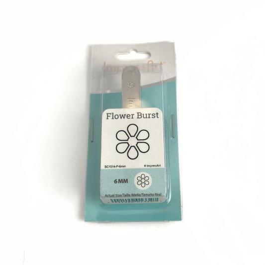 Flower Burst Design Stamp 6mm