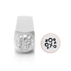 O & X Texture Design Stamp 6mm