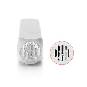 Vertical Line Design Stamp 6mm