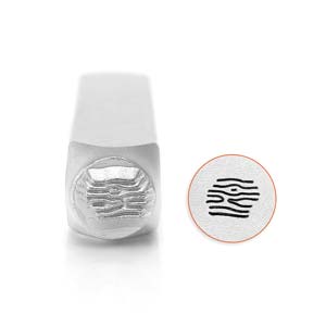 Wood Texture Design Stamp 6mm