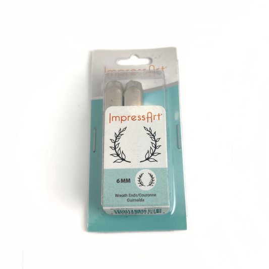 Wreath Ends Design Stamp 6mm