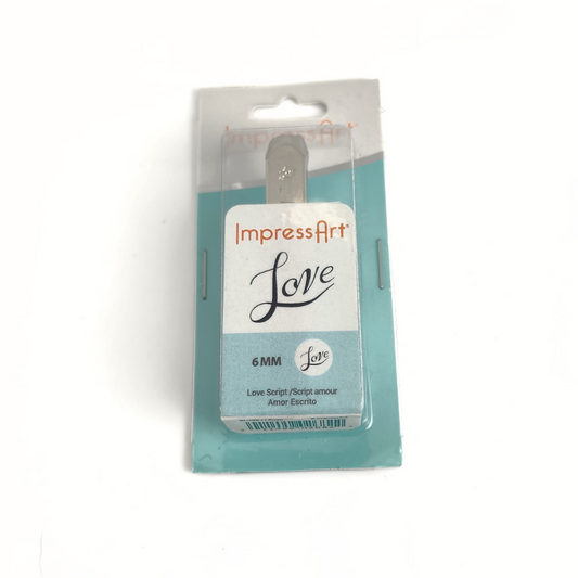 Love Fancy Script Design Stamp 6mm