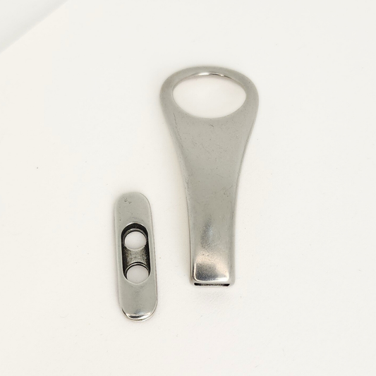 Silver Hook/Eye Clasp 6x3mm