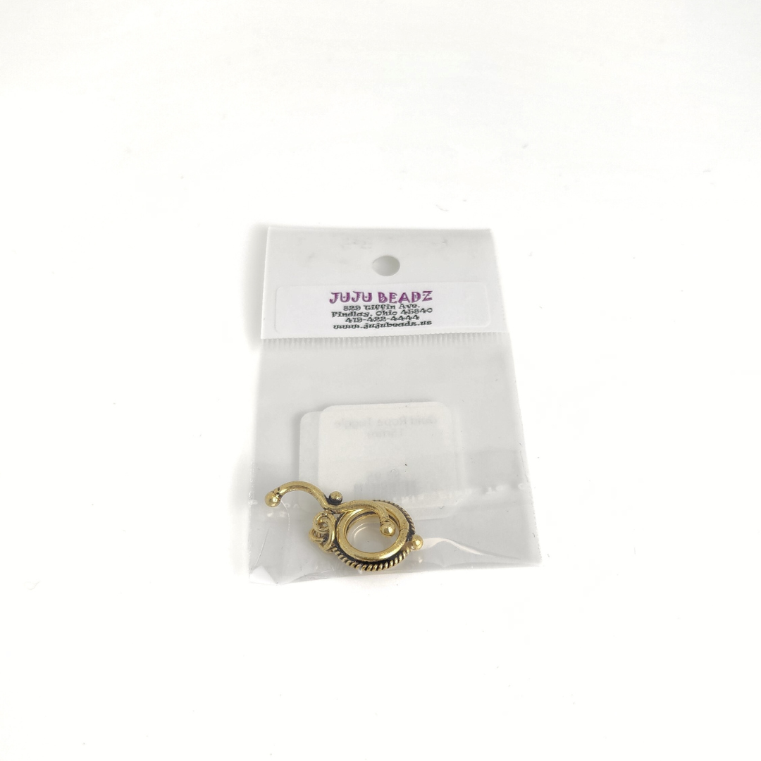 Gold Rope Toggle 15mm