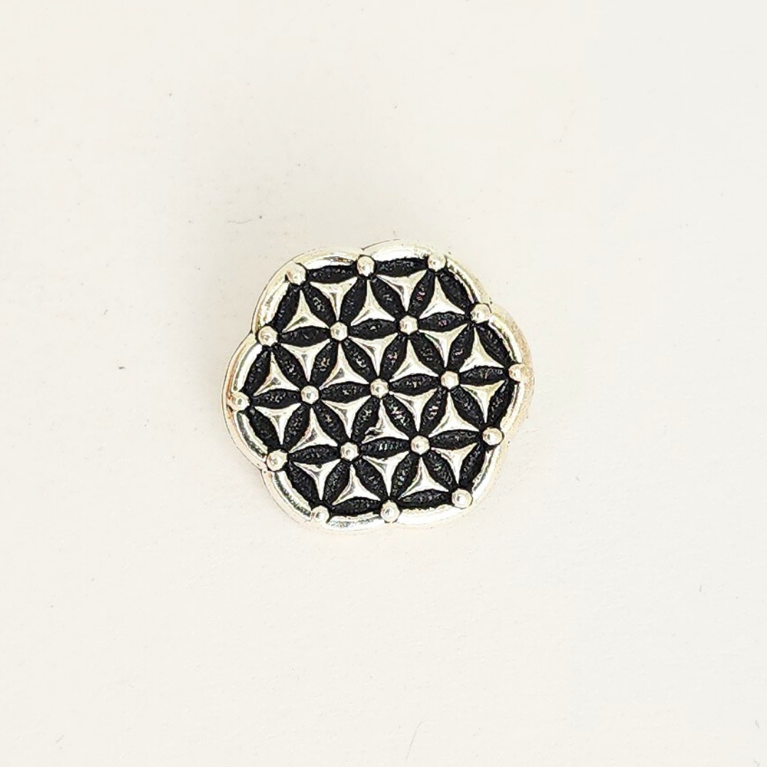 Flower of Life Button 16mm