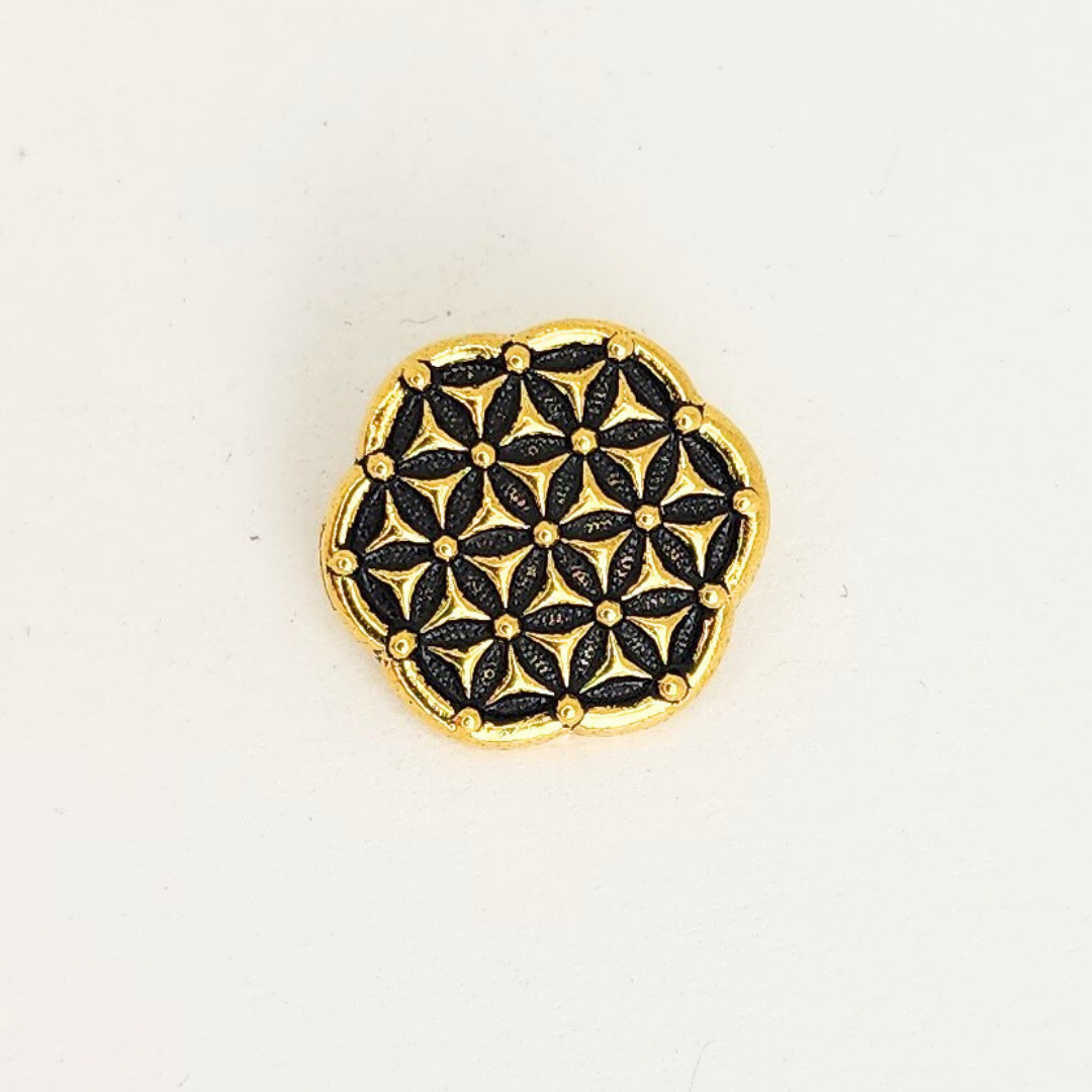 Flower of Life Button 16mm