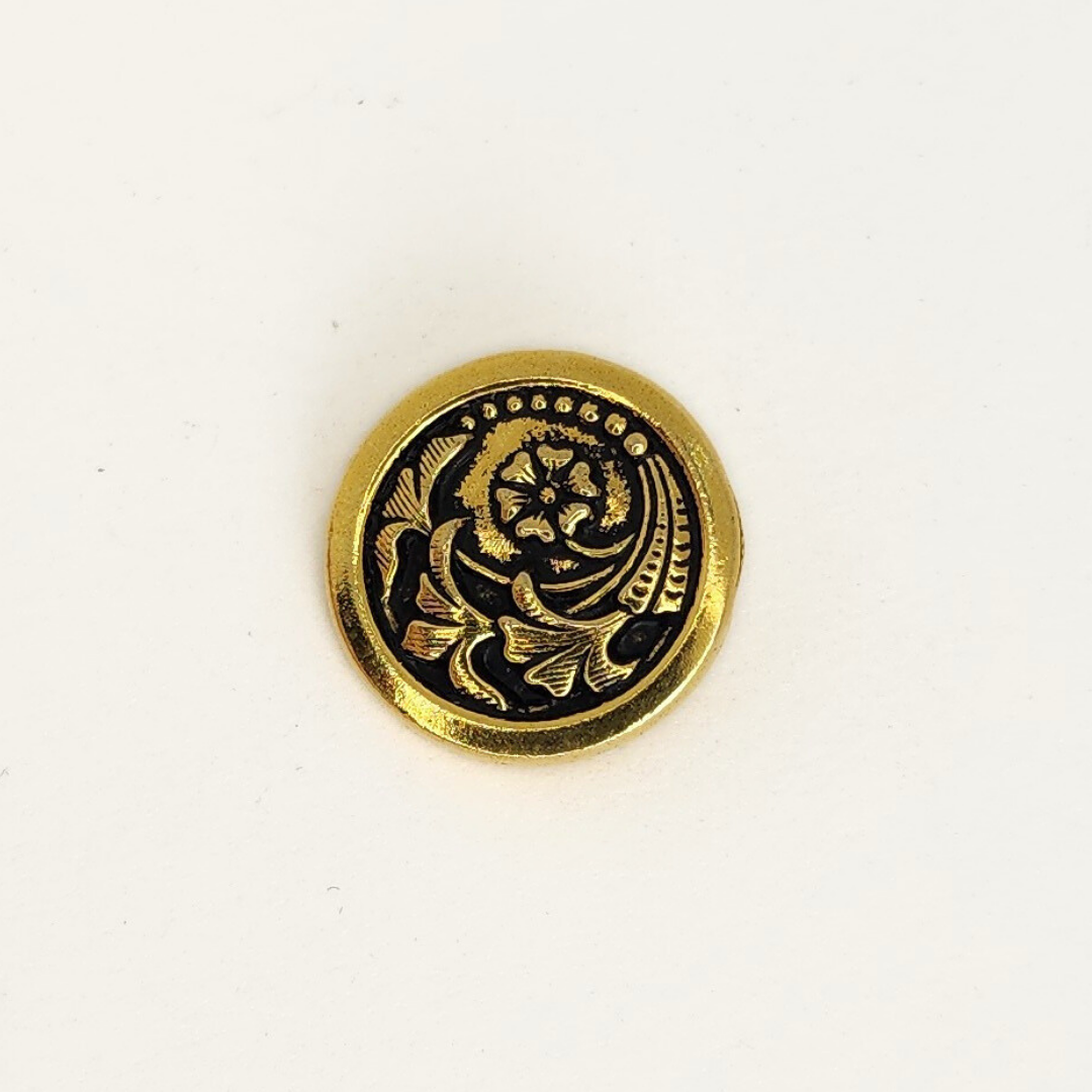 Czech Flower Button 17mm