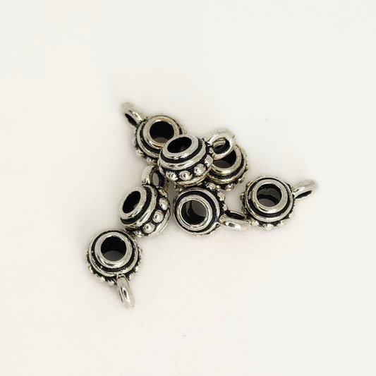 Beaded Bail Bead 7mm