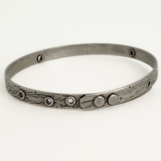 Bangle Bracelet w/ Eyelet Openings