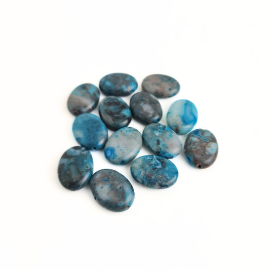 Blue Crazy Agate Oval