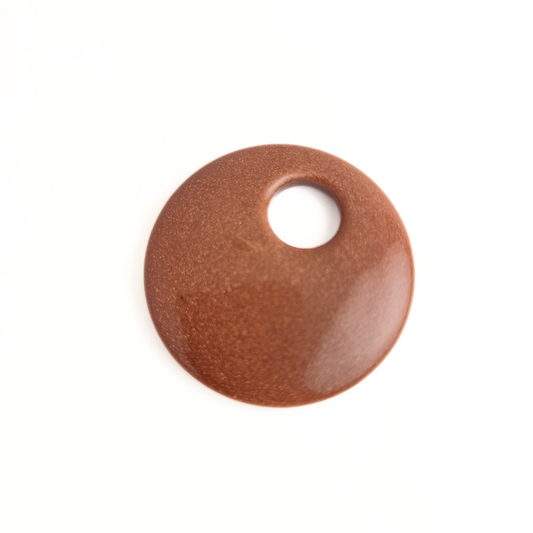 GoldStone Donut Pendant 45mm
