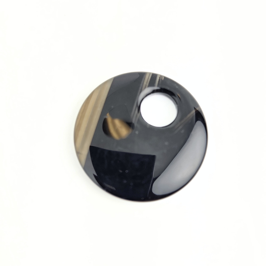 Onyx Donut Pendant 45mm