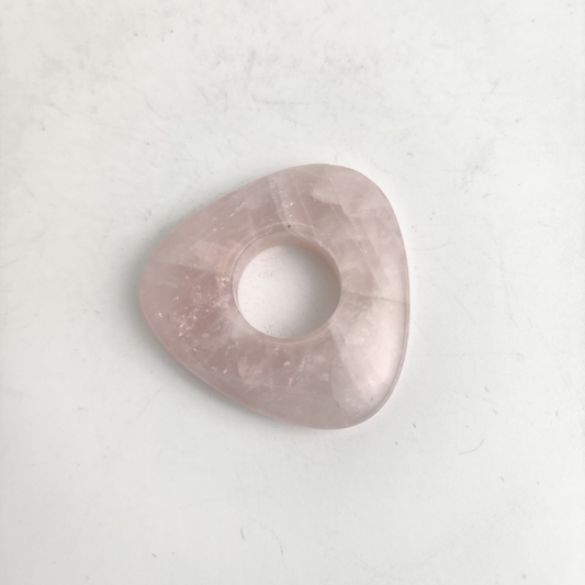 Rose Quartz Triangle 40mm