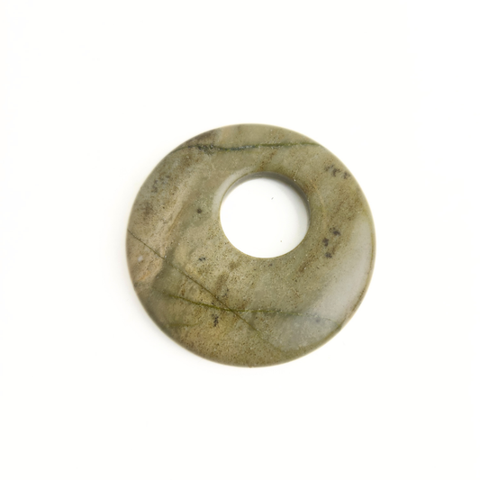 Silver Mist Donut Pendant 45mm
