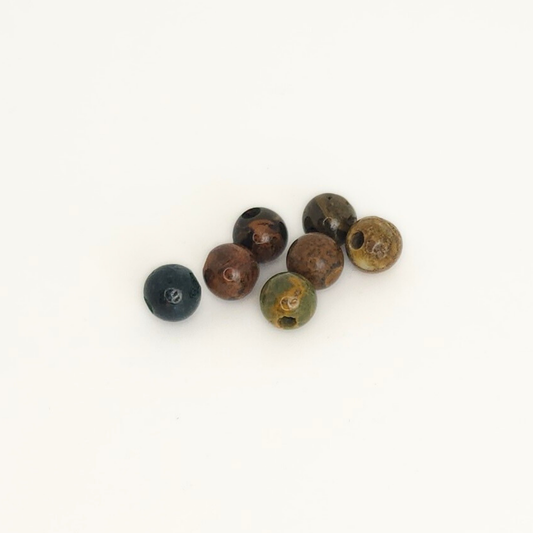 African Green Opal Large-Hole 8mm