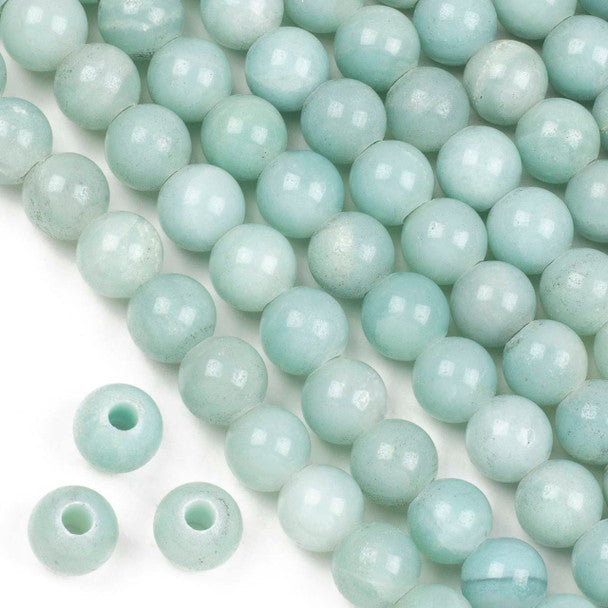 Amazonite Large-Hole Round 12mm