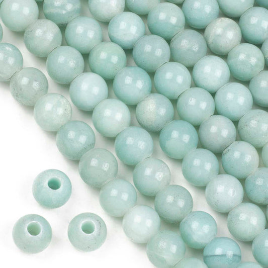 Amazonite Large-Hole Round 12mm