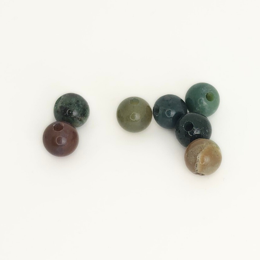 Fancy Jasper Large-Hole Round 10mm