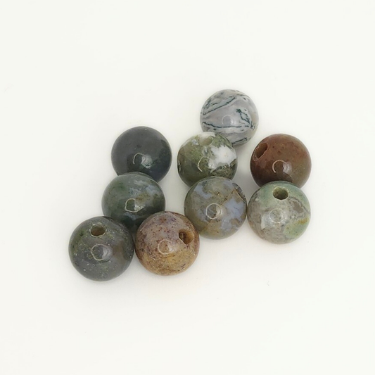 Fancy Jasper Large-Hole Round 12mm