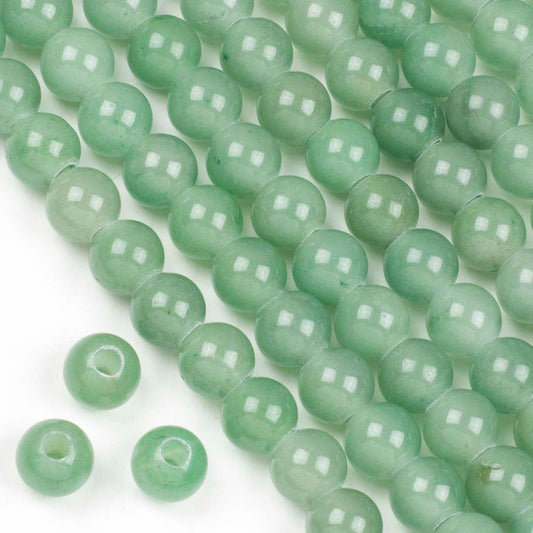 Green Aventurine Large-Hole Round 12mm