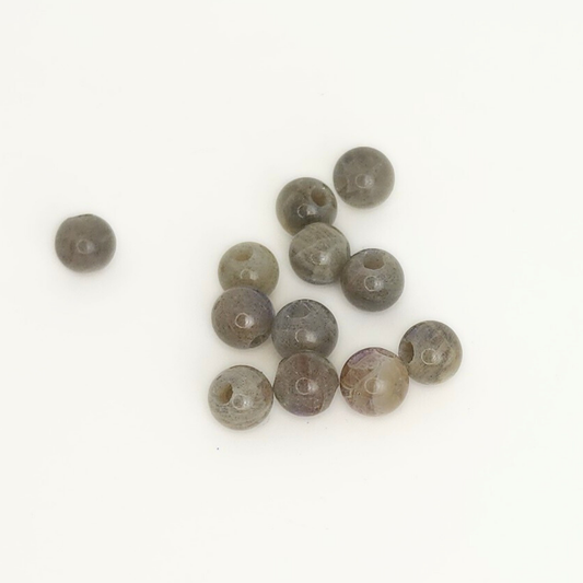 Labradorite Large-Hole Round 8mm