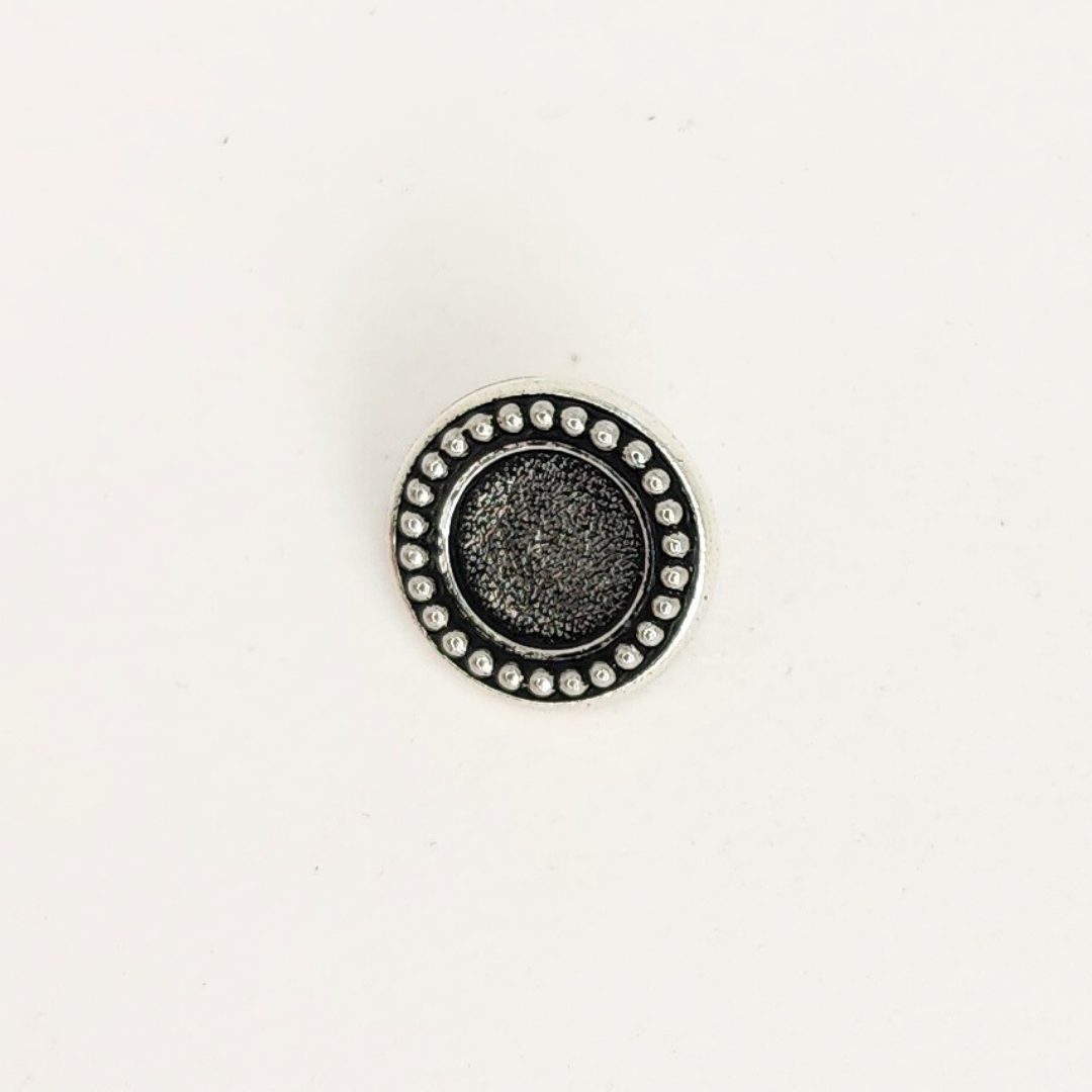 Beaded Bezel Button 12mm