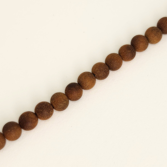 Light Brown Sandalwood Round 6mm