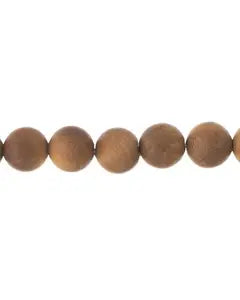 Light Brown Sandalwood Round 8mm