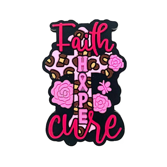 Faith Hope Cure Cross Focal