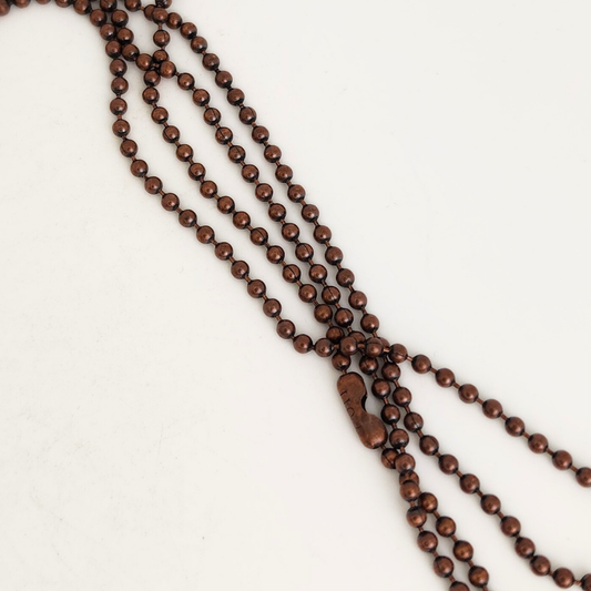 Antique Copper Stainless Ball/Chain 30"