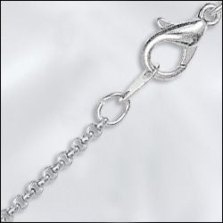Silver Rolo Chain Finished 18"