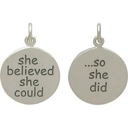She Believed She Could 15x18mm