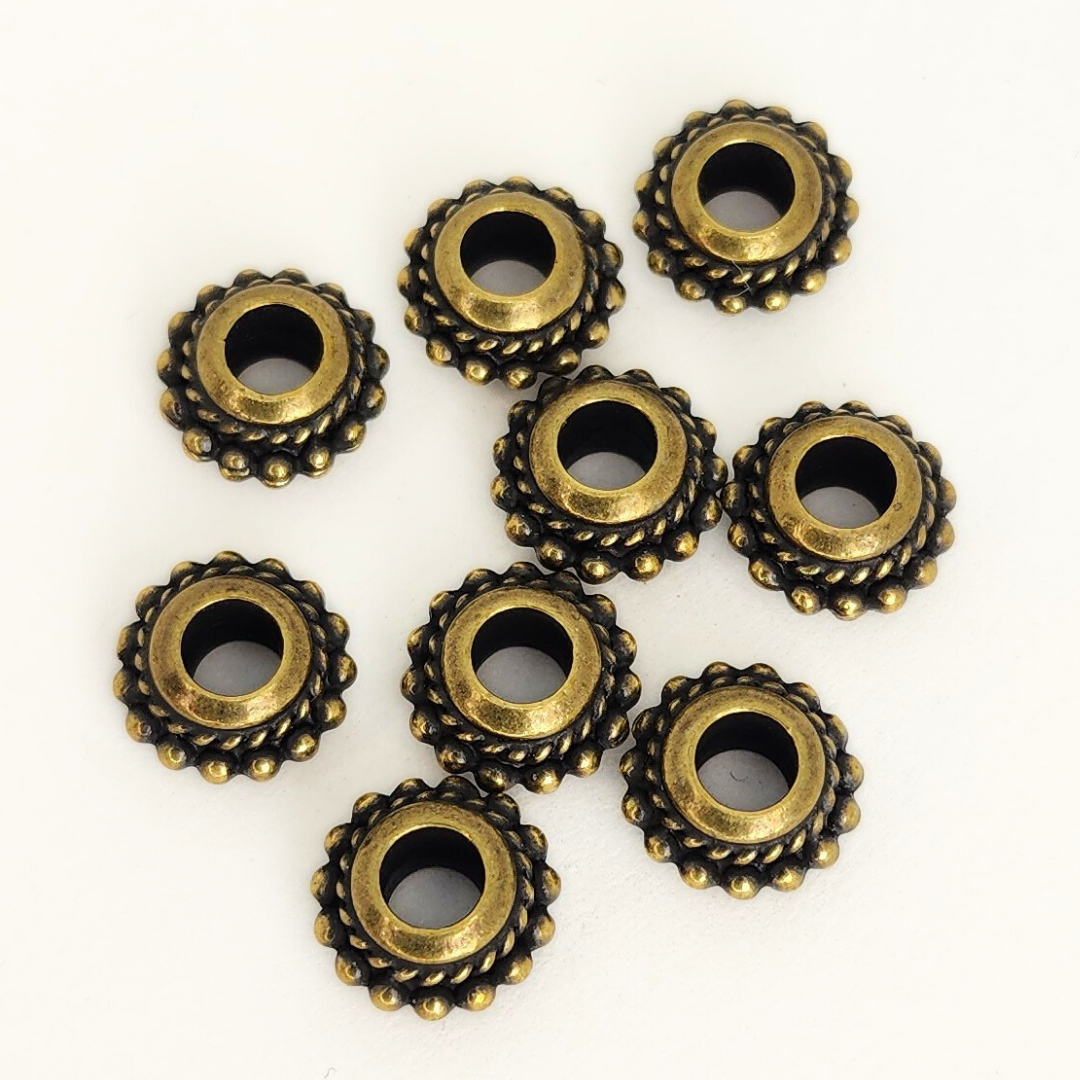 Beaded Twist Euro Large Hole 11mm