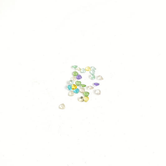 Heart Floating Birthstone 5mm