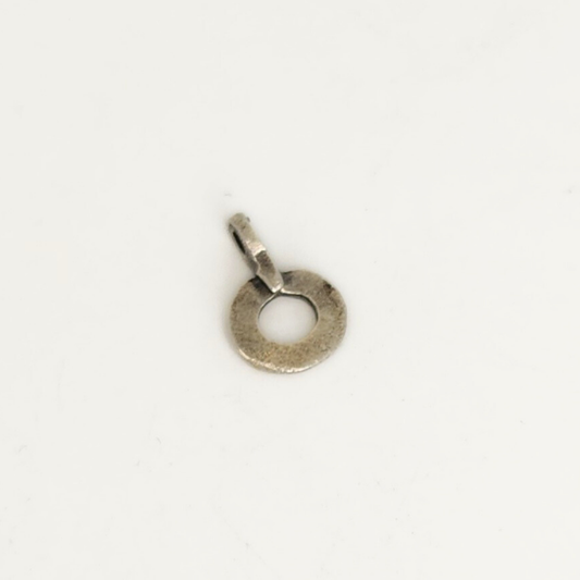 Antique Silver Flat Ring Charm 11x16mm