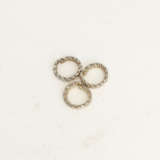 Twisted Round Locking Jump Ring 6mm