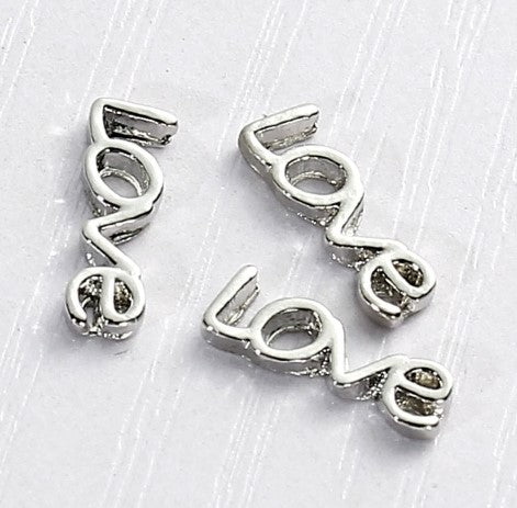 Love Floating Charm 12x4mm